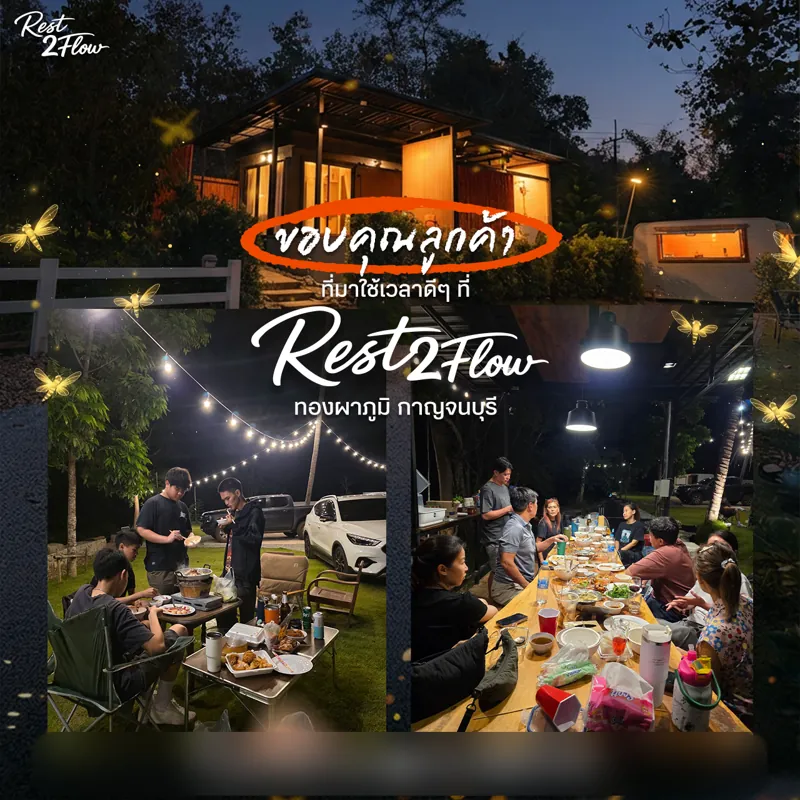 Glamping social post – Rest2Flow